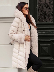 Dámská Bunda Ecru OZONEE JS/5M3156/254Z