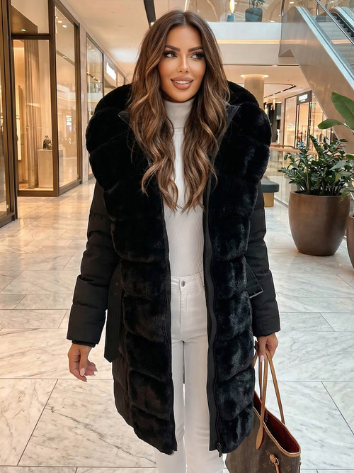 Dámská Bunda Černá OZONEE JS/5M3158/392Z