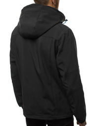 Pánská Bunda Softshell Černo-Modrá OZONEE GE/12263Z