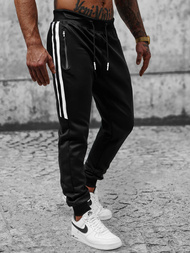 Pánské Tepláky Černé OZONEE JS/8K181