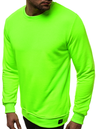 Pánská Mikina Zelená neon OZONEE MACH/3122