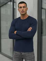 Pánské Tričko S Dlouhým Rukávem Námořnický Modry OZONEE JS/DB71/5