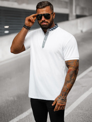 Pánské Polo Tričko Bílé OZONEE O/DA803