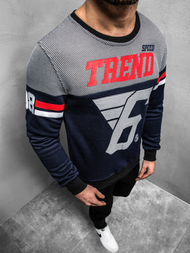 Pánská Mikina Námořnická Modřá OZONEE JS/DD752Z