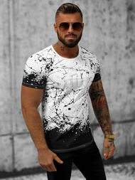 Pánské Tričko Bílé OZONEE JS/S019/1Z