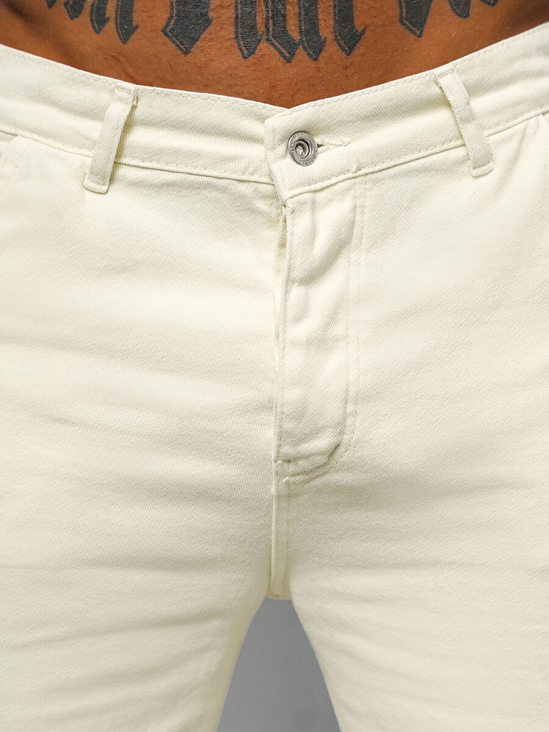 Pánské Kalhoty Ecru OZONEE DO/4001