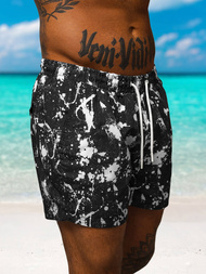 Pánské Koupací Šortky Černo-Bílé OZONEE O/MTK3222