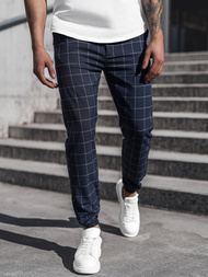 Pánské Chino Kalhoty Námořnické Modré OZONEE DJ/2275/22Z