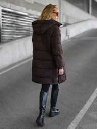 Dámská Zimní Bunda Čokoláda OZONEE JS/16M9302/158
