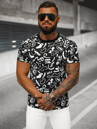 Pánské Tričko Černé OZONEE JS/8T1205/3