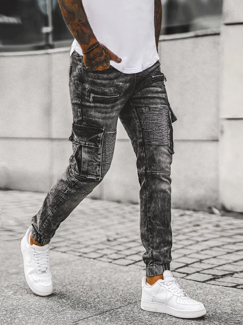 Pánské Džíny Jogger Černé OZONEE NB/MP0112N