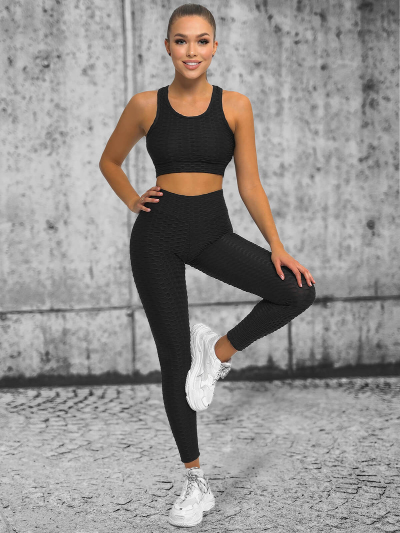 Dámská Dvoudílná Tepláková Souprava Černá OZONEE O/22753