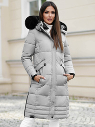 Dámská Bunda Šedé OZONEE O/W377Z