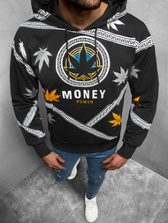 Pánská Mikina Černá OZONEE O/HM656Z