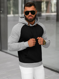 Pánská Mikina Černá OZONEE JS/8B157/3B