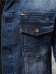 Pánská Džínová Bunda Tmavě Modrá OZONEE NB/MJ523BS