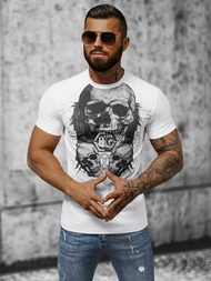 Pánské Tričko Bílý OZONEE NB/MT3020