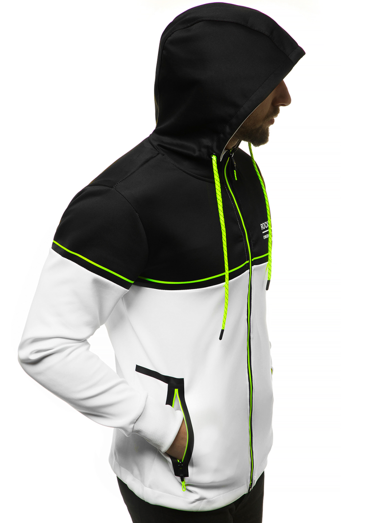 Pánská Mikina Bílá OZONEE JS/DD20122