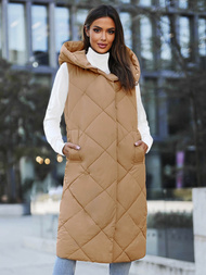 Dámská vesta camelová OZONEE JS/5M3165/84