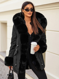 Dámská Zimní Bunda Černá OZONEE JS/16M9062/392Z