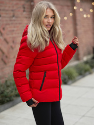 Dámská Bunda Červená OZONEE JS/M769/270Z