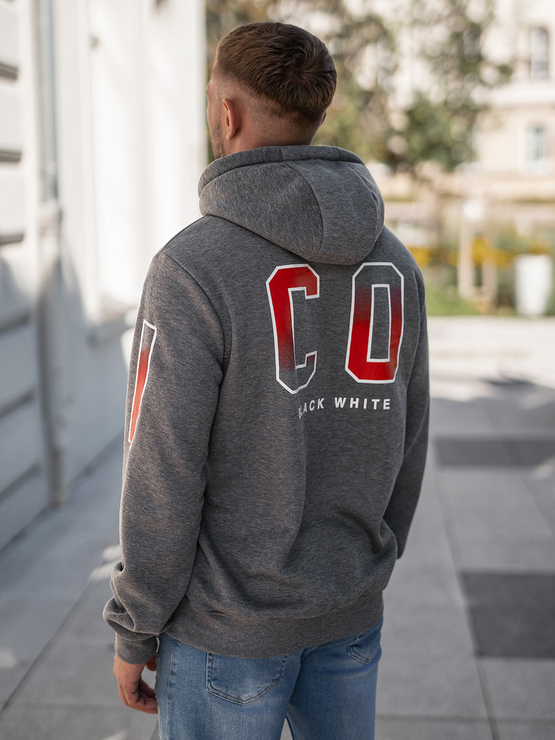 Pánská Mikina Grafitová OZONEE JS/8B1739/5