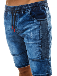 Pánské džínové kraťasy Modré OZONEE RF/HY319