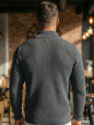 Pánský Svetr Grafitový OZONEE NB/MM6020/3Z