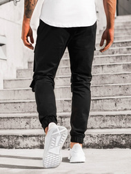 Pánské Kalhoty Jogger Černé OZONEE G/2787