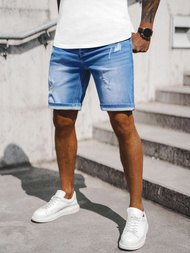 Pánské Džínové Kraťasy Světle-Modré OZONEE NB/MP0060BZ