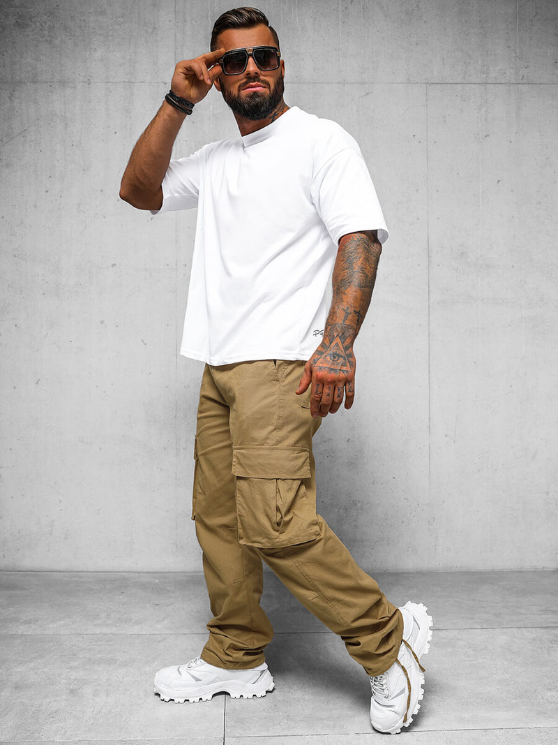 Pánské Kalhoty Camelové OZONEE O/G3179Z