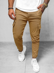 Pánské Chino Kalhoty Camelové OZONEE O/1404SP