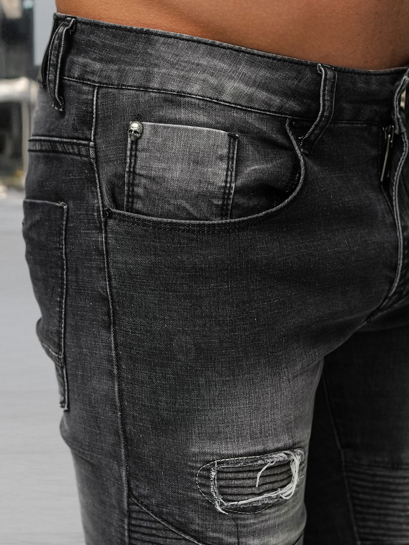 Pánské Džíny Černé OZONEE NB/MP0142NZ