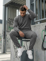 Pánská Tepláková Souprava Grafitová OZONEE JS/68C10380/5Z