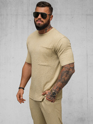 Pánské Tričko Camelový OZONEE O/Y960T