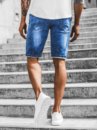 Pánské džínové kraťasy Modré OZONEE RF/HY341/2