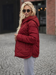 Dámská bunda burgundská OZONEE JS/16M9300/06Z