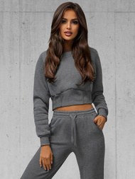 Dámská dvoudílná tepláková souprava grafitová OZONEE JS/8C78/5Z