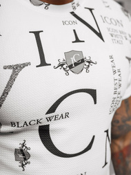 Pánské Tričko Bílé OZONEE O/T6482