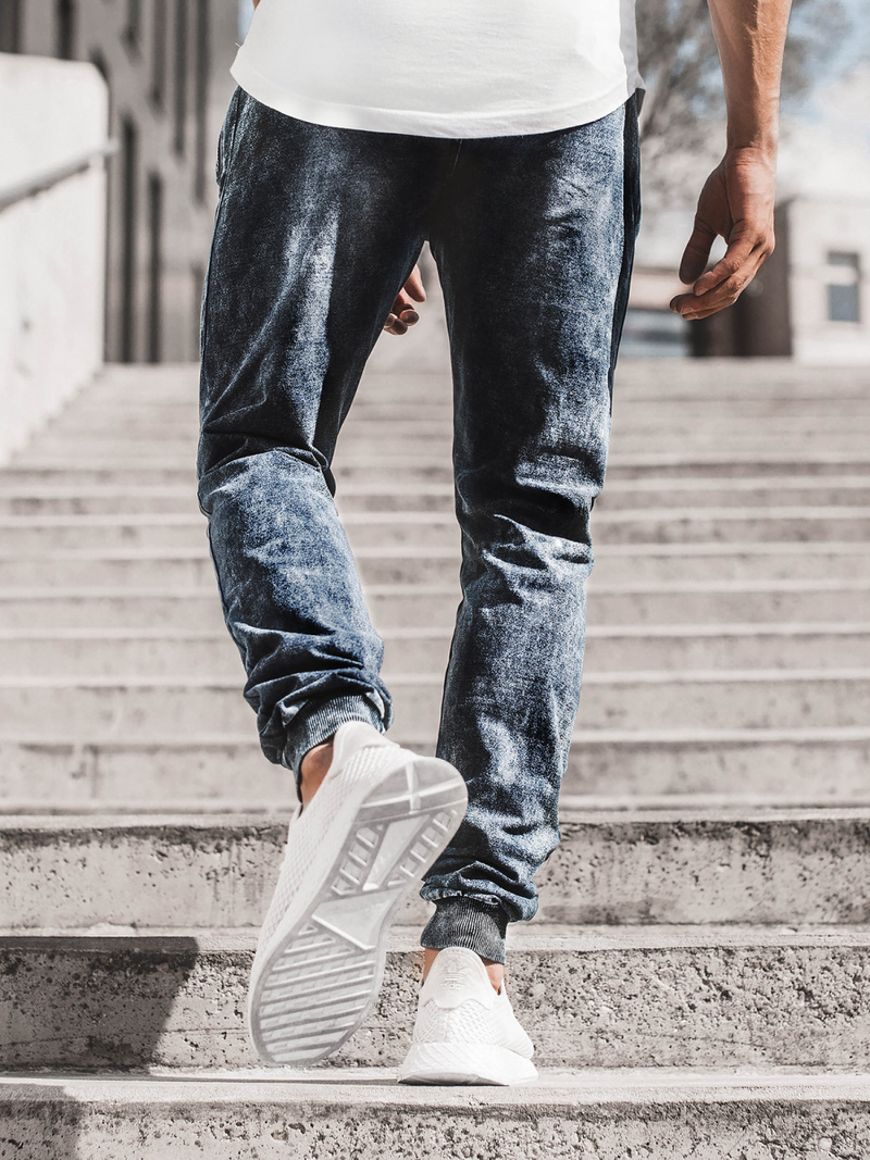 Pánské Kalhoty Jogger Modré OZONEE JS/KK1027