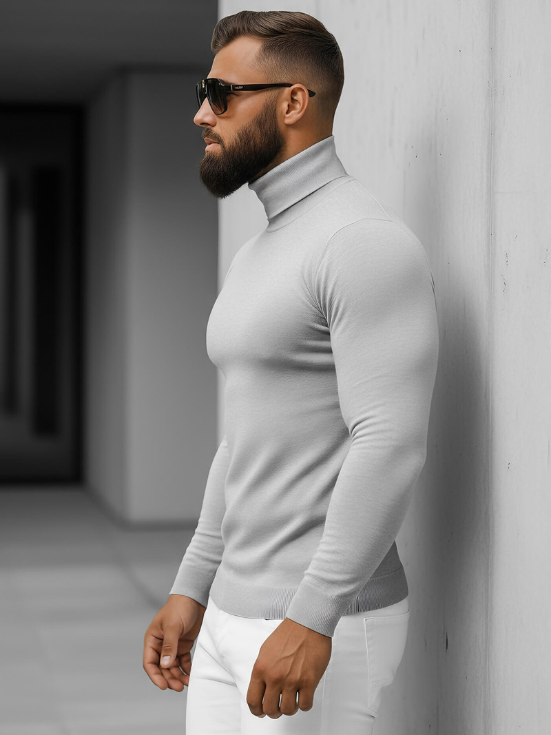 Pánský Svetr Šedý OZONEE NB/MMB600/2