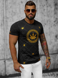 Pánské Tričko Černé OZONEE O/T130/3Z