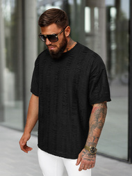 Pánské Tričko Černé OZONEE O/B1149