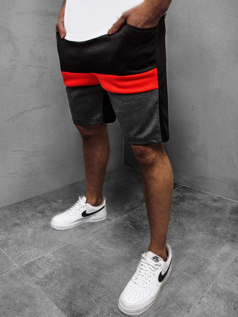 Pánské Krátké Kalhoty Černé OZONEE JS/81017Z