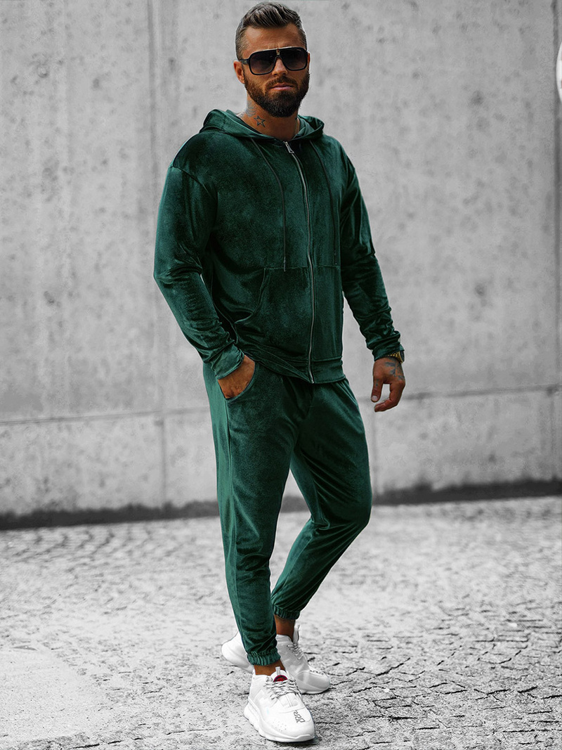 Pánská Tepláková Souprava Zelený OZONEE O/D8160/9157