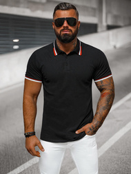 Pánské Polo Tričko Černé OZONEE O/DA736