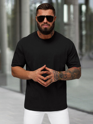 Pánské Tričko Černé OZONEE JS/67T1298/3