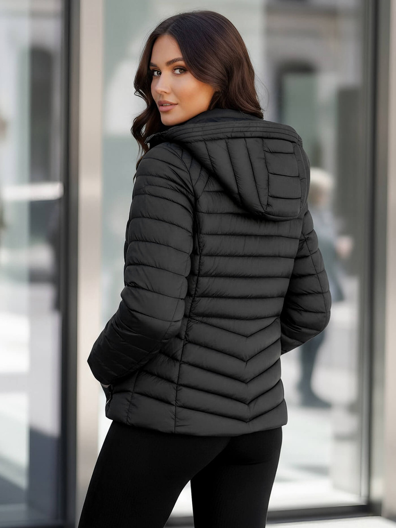 Dámská Bunda Černá OZONEE JS/11Z8226Z