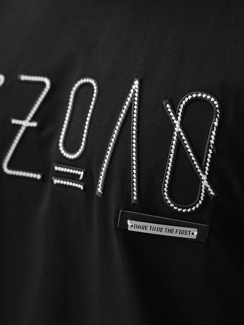 Pánské Tričko Černé OZONEE O/QQ1185