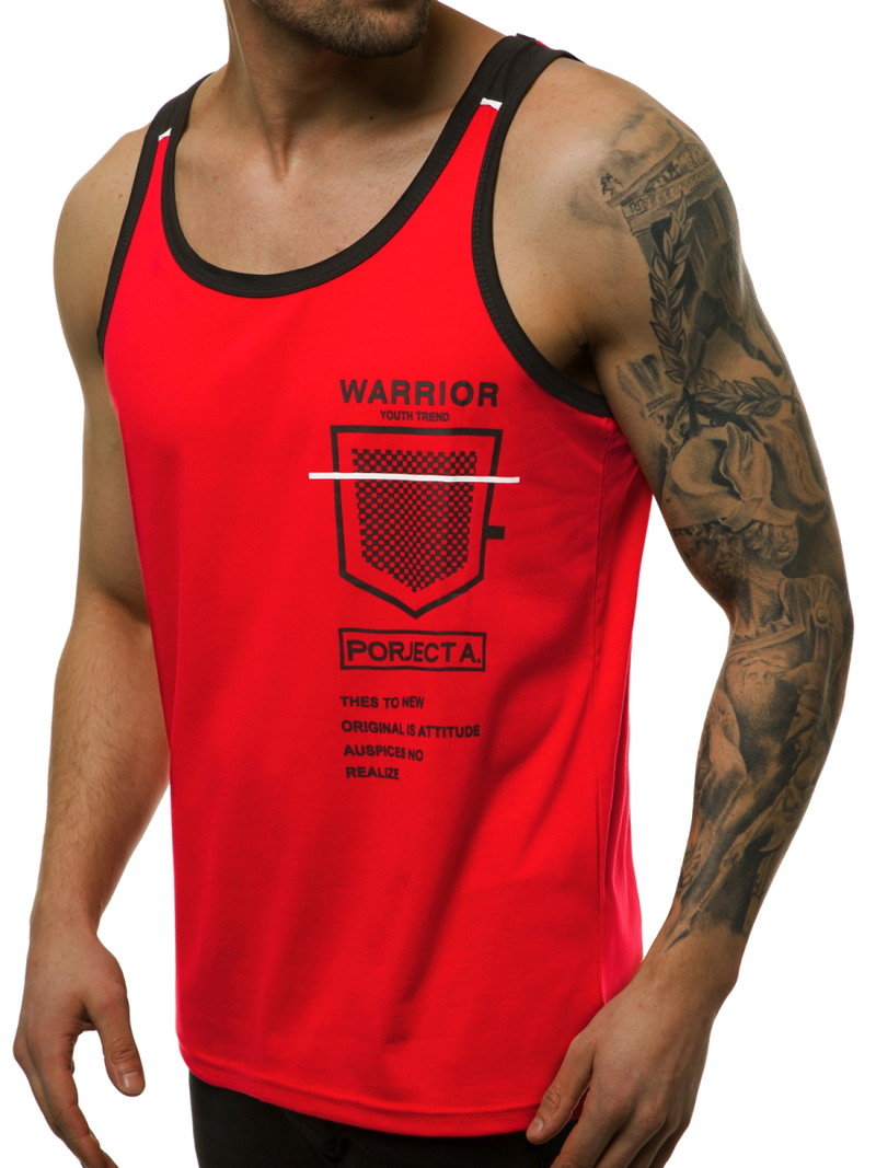 Pánské Tílko Červené OZONEE JS/SS11076